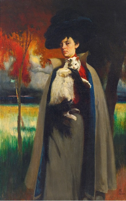 MARYA ANASTASIEVNA CHROUSTCHOVA ca. 1900 by Dmitry Kardovsky (1866-1943)  Sothebys Impressionist and Modern Sale 28 May 2015 NYC Lot 86